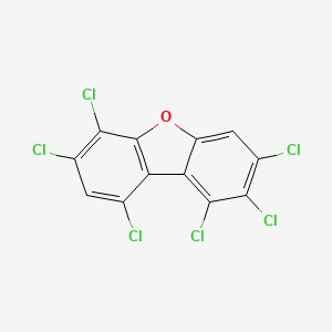 molecular formula C12H2Cl6O B3066895 1,2,3,6,7,9-六氯二苯并呋喃 CAS No. 92341-06-5
