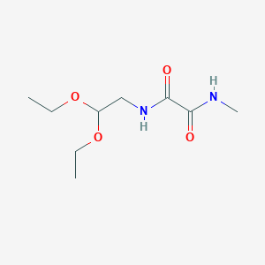 molecular formula C9H18N2O4 B3066907 N-(2,2-Diethoxyethyl)-N'-methyl-ethanediamide CAS No. 92716-25-1