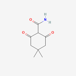 molecular formula C9H13NO3 B3066935 4,4-Dimethyl-2,6-dioxocyclohexanecarboxamide CAS No. 941-70-8