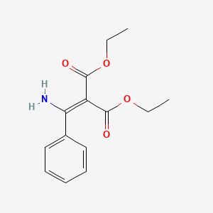 molecular formula C14H17NO4 B3066956 Diethyl [amino(phenyl)methylidene]propanedioate CAS No. 97652-62-5