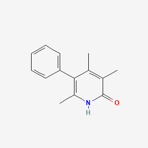 molecular formula C14H15NO B3066958 2-Hydroxy-3,4,6-trimethyl-5-phenylpyridine CAS No. 98042-74-1