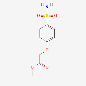 molecular formula C9H11NO5S B3066983 (4-Sulfamoylphenoxy)acetic acid methyl ester CAS No. 98996-94-2