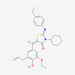 5-(3-Allyl-5-ethoxy-4-hydroxybenzylidene)-3-cyclohexyl-2-[(4-ethylphenyl)imino]-1,3-thiazolidin-4-one