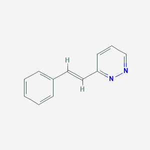 molecular formula C12H10N2 B3067011 (E)-3-Styrylpyridazine CAS No. 1135-31-5