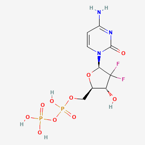 molecular formula C9H13F2N3O10P2 B3067026 Gemcitabine 5'-diphosphate CAS No. 116371-66-5