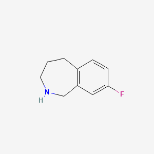 molecular formula C10H12FN B3067033 1H-2-Benzazepine, 8-fluoro-2,3,4,5-tetrahydro- CAS No. 1215074-46-6