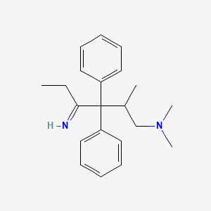 molecular formula C21H28N2 B3067041 Isomethadone ketimine CAS No. 14474-54-5