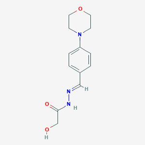 molecular formula C13H17N3O3 B306708 2-hydroxy-N'-[4-(4-morpholinyl)benzylidene]acetohydrazide 