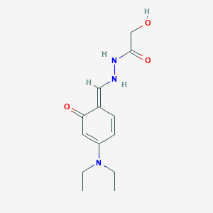 N'-[(E)-[4-(diethylamino)-6-oxocyclohexa-2,4-dien-1-ylidene]methyl]-2-hydroxyacetohydrazide