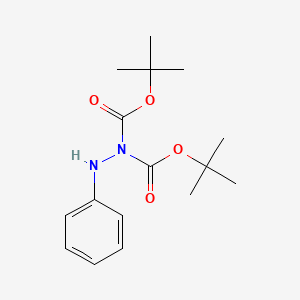 molecular formula C16H24N2O4 B3067102 Di-tert-butyl 2-phenylhydrazine-1,1-dicarboxylate CAS No. 312934-59-1