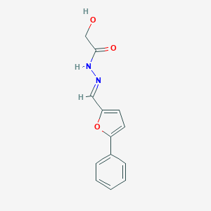 molecular formula C13H12N2O3 B306713 2-hydroxy-N'-[(5-phenyl-2-furyl)methylene]acetohydrazide 