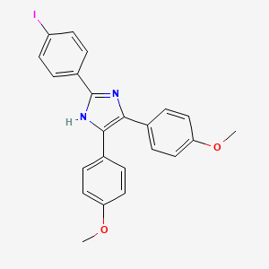 molecular formula C23H19IN2O2 B3067132 2-(4-iodophenyl)-4,5-bis(4-methoxyphenyl)-1H-imidazole CAS No. 413575-20-9