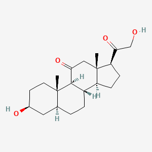 molecular formula C21H32O4 B3067172 Allopregnane-3beta,21-diol-11,20-dione CAS No. 566-02-9