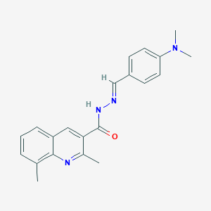 N'-[4-(dimethylamino)benzylidene]-2,8-dimethyl-3-quinolinecarbohydrazide