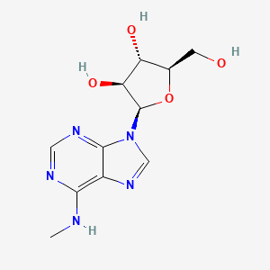 molecular formula C11H15N5O4 B3067187 6-Methylaminopurine arabinoside CAS No. 60209-41-8