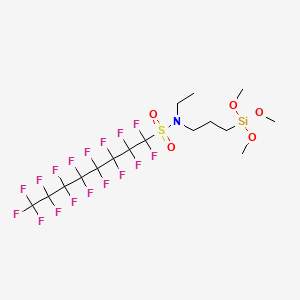 molecular formula C16H20F17NO5SSi B3067193 N-Ethylheptadecafluoro-N-(3-(trimethoxysilyl)propyl)octanesulphonamide CAS No. 61660-12-6