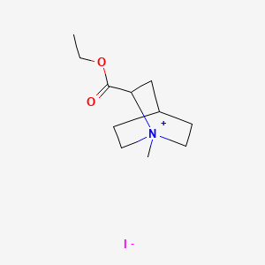 molecular formula C11H20INO2 B3067198 Quinuclidinium, 2-(ethoxycarbonyl)-1-methyl-, iodide CAS No. 62581-23-1