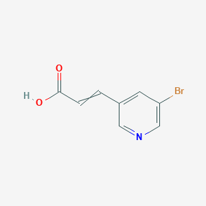 molecular formula C8H6BrNO2 B3067200 3-(5-Bromopyridin-3-yl)prop-2-enoic acid CAS No. 638220-12-9