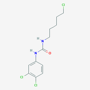 molecular formula C12H15Cl3N2O B3067206 1-(5-Chloropentyl)-3-(3,4-dichlorophenyl)urea CAS No. 647824-99-5