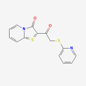 2-[2-(2-Pyridylthio)acetyl]pyrido[2,1-b][1,3]thiazol-4-ium-3-olate