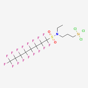 molecular formula C13H11Cl3F17NO2SSi B3067224 N-乙基十七氟-N-(3-(三氯甲硅烷基)丙基)辛磺酰胺 CAS No. 67939-42-8