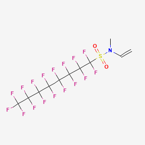 molecular formula C11H6F17NO2S B3067263 1-Octanesulfonamide, N-ethenyl-1,1,2,2,3,3,4,4,5,5,6,6,7,7,8,8,8-heptadecafluoro-N-methyl- CAS No. 87988-66-7