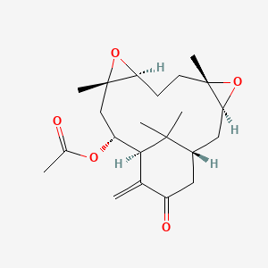 molecular formula C22H32O5 B3067265 Hypoestoxide, Hypoestes rosea CAS No. 88498-46-8