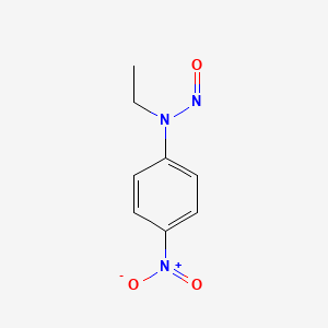 molecular formula C8H9N3O3 B3067281 N-乙基-N-(4-硝基苯基)亚硝酰胺 CAS No. 945-81-3