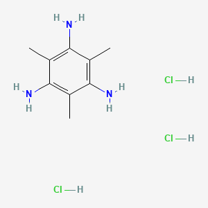 molecular formula C9H18Cl3N3 B3067289 2,4,6-Trimethylbenzene-1,3,5-triamine trihydrochloride CAS No. 100306-38-5