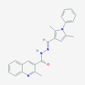 molecular formula C24H22N4O B306729 N'-[(2,5-dimethyl-1-phenyl-1H-pyrrol-3-yl)methylene]-2-methyl-3-quinolinecarbohydrazide 