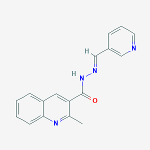 molecular formula C17H14N4O B306732 2-methyl-N'-(3-pyridinylmethylene)-3-quinolinecarbohydrazide 