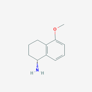 molecular formula C11H15NO B3067337 (1R)-5-Methoxy-1,2,3,4-tetrahydronaphthalen-1-amine CAS No. 103882-27-5