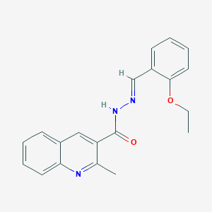 molecular formula C20H19N3O2 B306735 N'-(2-ethoxybenzylidene)-2-methyl-3-quinolinecarbohydrazide 