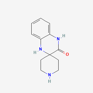 molecular formula C12H15N3O B3067361 1',4'-二氢-3'H-螺[哌啶-4,2'-喹喔啉]-3'-酮 CAS No. 1051932-06-9
