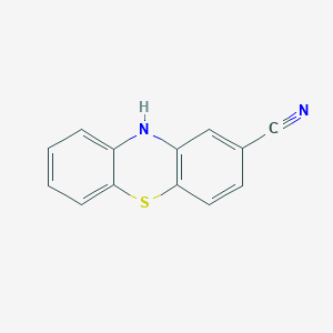 molecular formula C13H8N2S B030674 10h-吩噻嗪-2-腈 CAS No. 38642-74-9