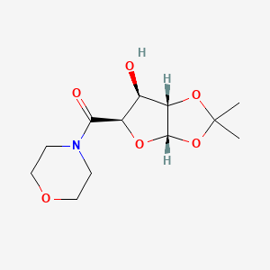 molecular formula C12H19NO6 B3067409 ((3As,5r,6s,6as)-6-hydroxy-2,2-dimethyltetrahydrofuro[2,3-d][1,3]dioxol-5-yl)(morpholino)methanone CAS No. 1103738-19-7