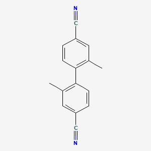 molecular formula C16H12N2 B3067439 2,2'-二甲基-[1,1'-联苯]-4,4'-二腈 CAS No. 117490-51-4