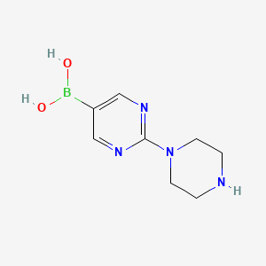 molecular formula C8H13BN4O2 B3067444 (2-Piperazin-1-ylpyrimidin-5-yl)boronic acid CAS No. 1176001-52-7