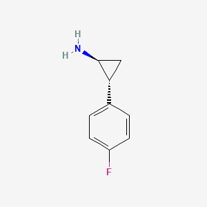 molecular formula C9H10FN B3067466 (1S,2R)-2-(4-Fluoro-phenyl)-cyclopropylamine CAS No. 1207276-00-3