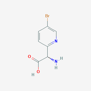 (S)-2-amino-2-(5-bromopyridin-2-yl)acetic acid