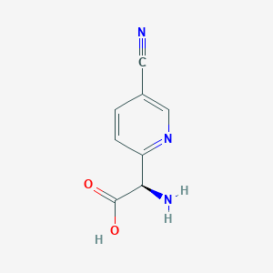 (R)-2-amino-2-(5-cyanopyridin-2-yl)acetic acid