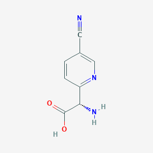B3067493 (S)-2-amino-2-(5-cyanopyridin-2-yl)acetic acid CAS No. 1213877-06-5