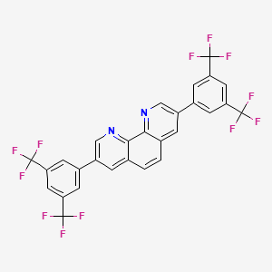 molecular formula C28H12F12N2 B3067522 3,8-Bis[3,5-bis(trifluoromethyl)phenyl]-1,10-phenanthroline CAS No. 1228032-35-6