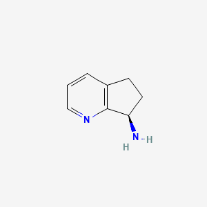 molecular formula C8H10N2 B3067528 (R)-6,7-dihydro-5H-cyclopenta[b]pyridin-7-amine CAS No. 1228571-16-1