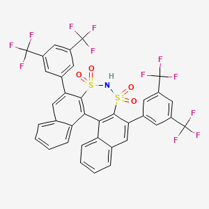 molecular formula C36H17F12NO4S2 B3067554 2,2'-[亚氨基双(磺酰)]-3,3'-双[3,5-双(三氟甲基)苯基]-1,1'-联萘 CAS No. 1242421-77-7