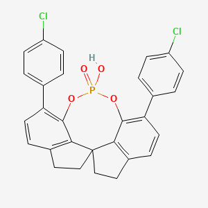 1,10-Bis(4-chlorophenyl)-12-hydroxy-4,5,6,7-tetrahydroiindeno[7,1-de:1',7'-fg][1,3,2]dioxaphosphocine 12-oxide