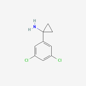 molecular formula C9H9Cl2N B3067588 1-(3,5-Dichlorophenyl)cyclopropylamine CAS No. 1260777-45-4