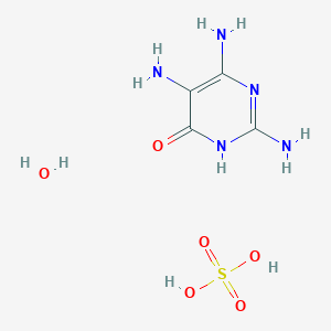 molecular formula C4H11N5O6S B3067594 2,4,5-TriaMino-6-hydroxypyriMidine Sulfate Hydrate CAS No. 1266615-54-6