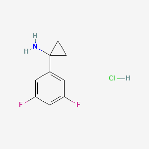molecular formula C9H10ClF2N B3067607 1-(3,5-二氟苯基)环丙胺盐酸盐 CAS No. 1269188-75-1