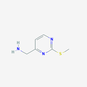 molecular formula C6H9N3S B3067642 (2-(Methylthio)pyrimidin-4-yl)methanamine CAS No. 1312095-44-5